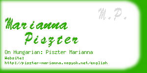 marianna piszter business card